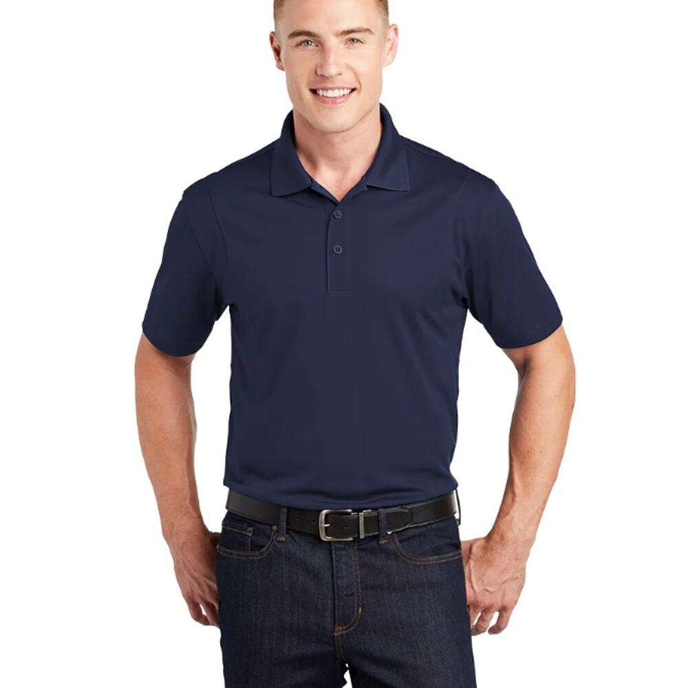 Jump Start Men's Dark Navy Cotton Pique Short Sleeve Casual Polo Shirt Size 2XL